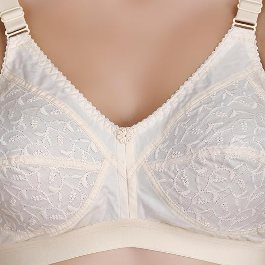 Non Padded Non Wired Embroidered Bra