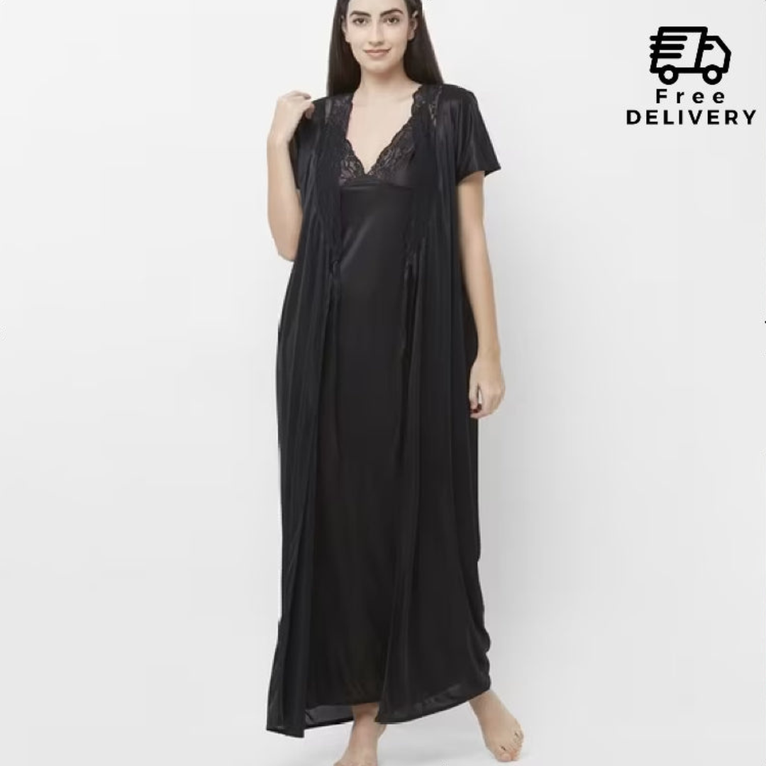 Sweet Embrace Satin Nightwear