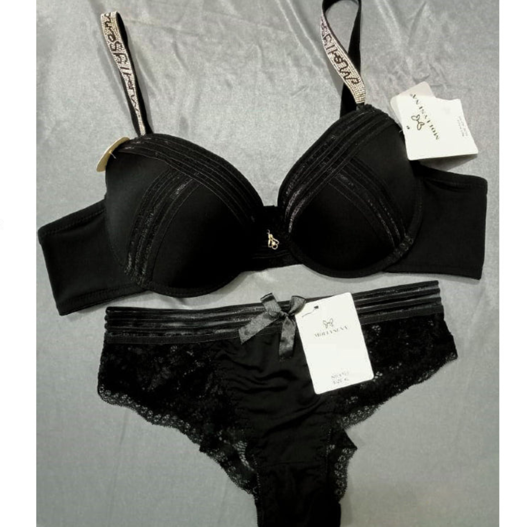 Thin Padded Lace Dreamy Thong Panty Set