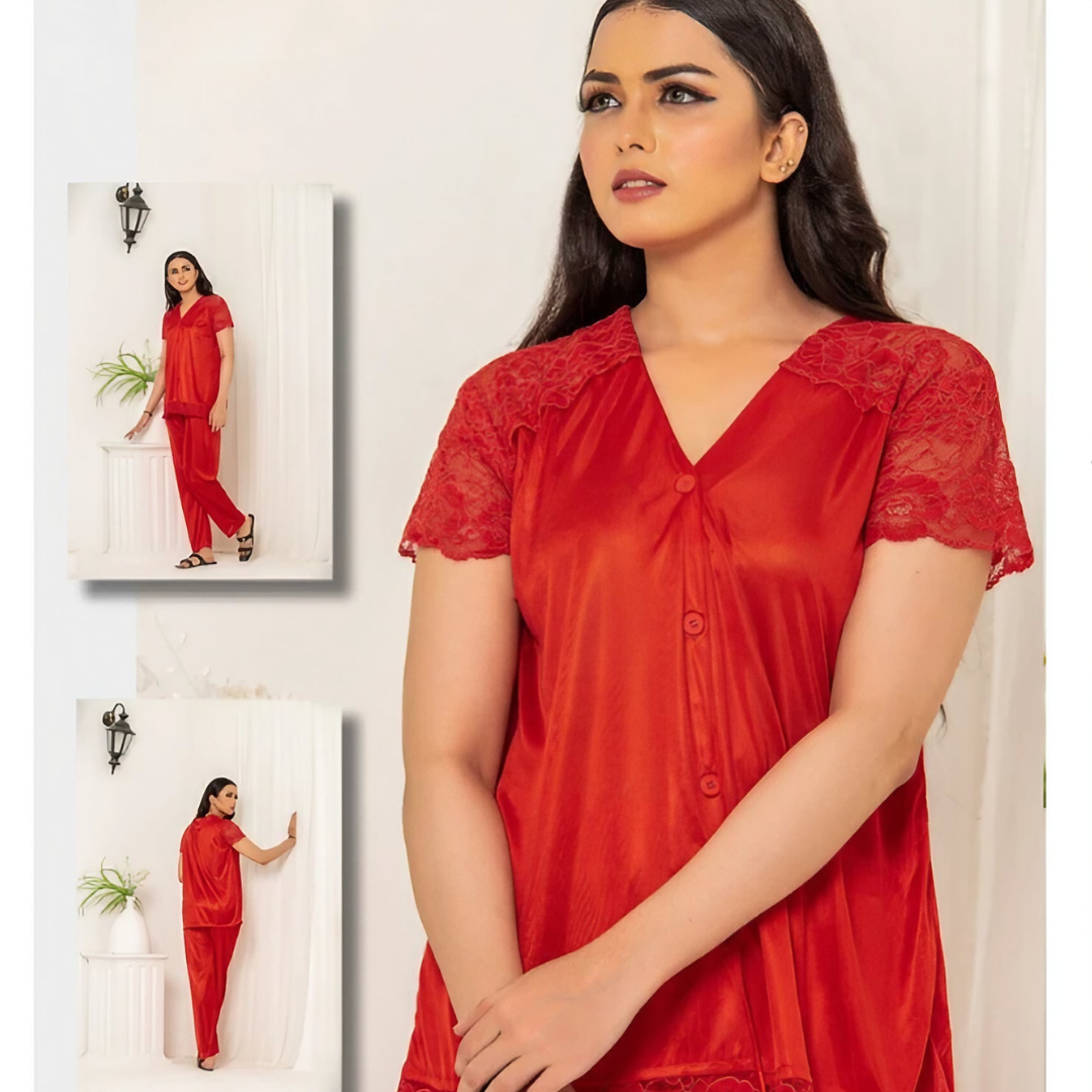 Comfy Silky Pajama & Top Set