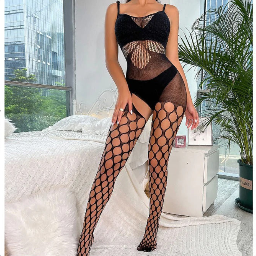 Glamorous Lace and Mesh Bodysuit