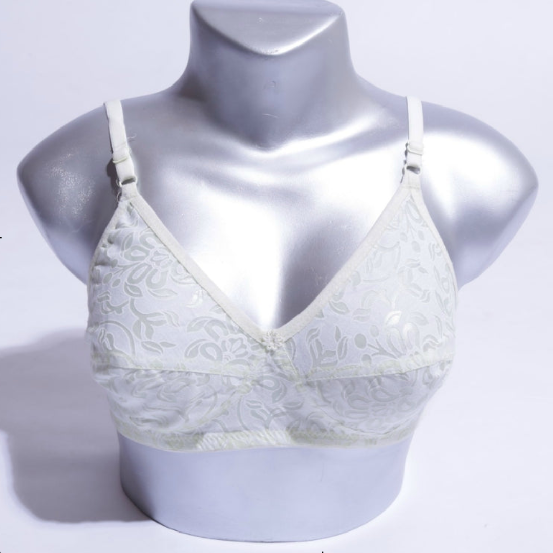 Cotton Unlined Non Padded Wirefree Bra