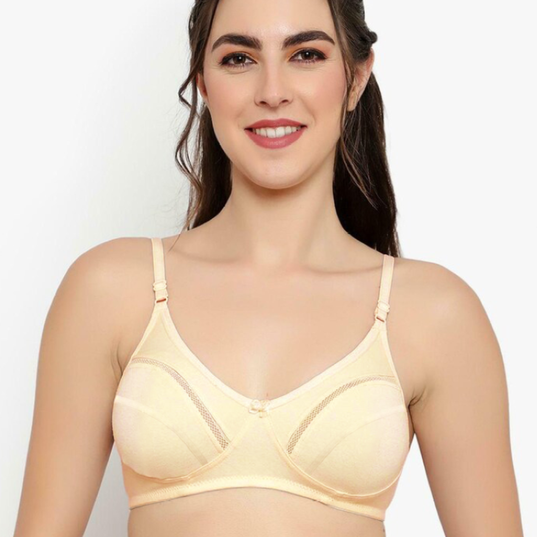 Women's Non-Padded Wireless Soft Cotton Bra
