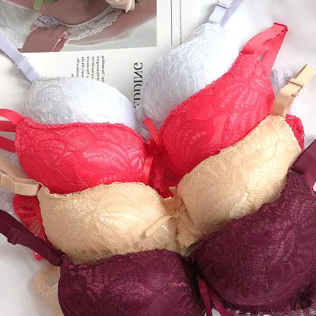 Pack Of 2 Delicate Padded Lace Bras