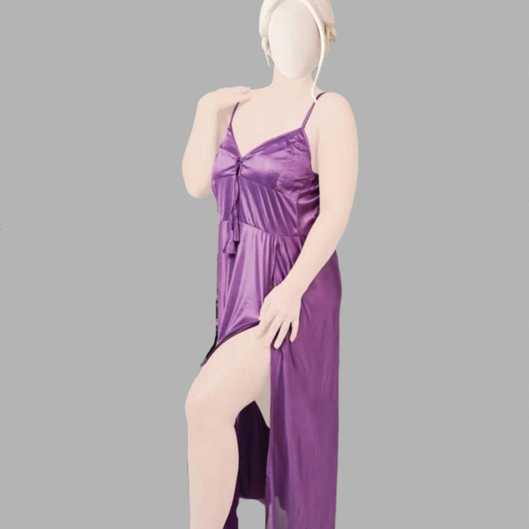 Satin Long Slip Night Gown Nighty