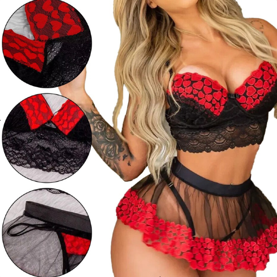 Timeless Allure Mesh Lingerie Set