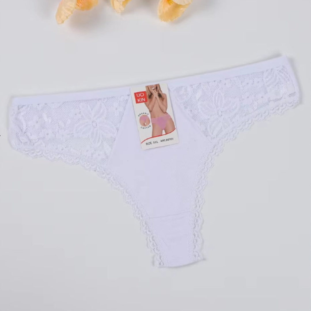 Pack of 2 Soft Touch Lacy Thongs