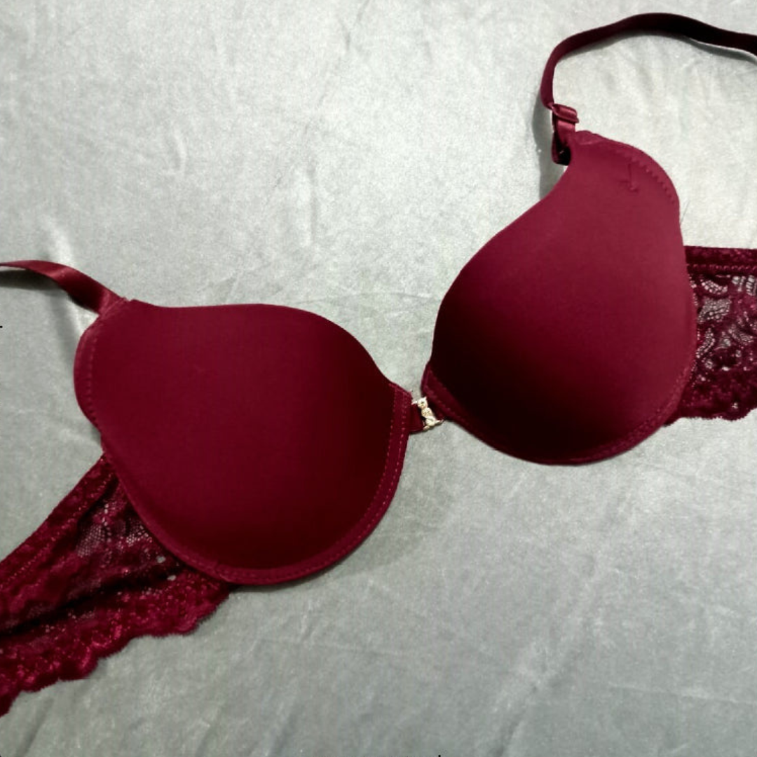 Pack Of 2 Nylon Lace Padded Bra