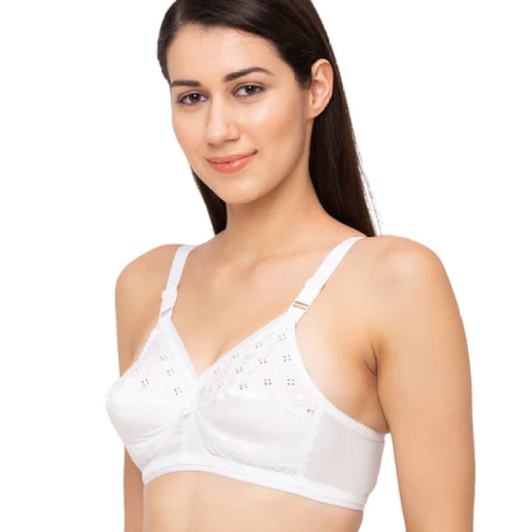 Non Padded Non Wired Embroidered For Women (Komal Bra)