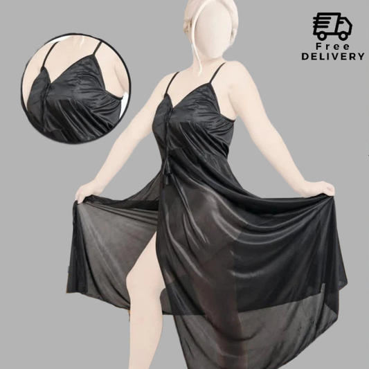 Satin Long Slip Night Gown Nighty