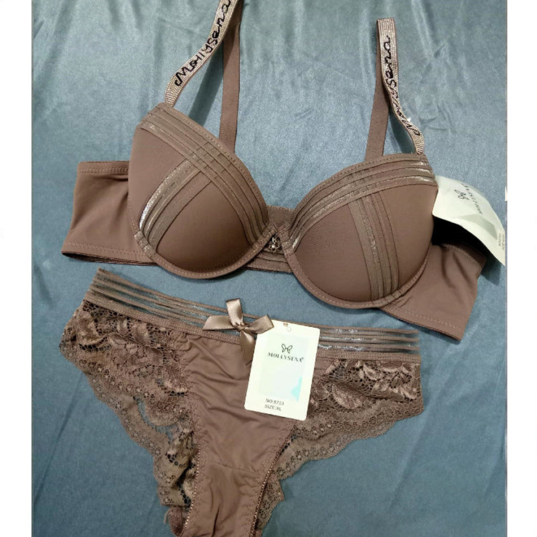 Thin Padded Lace Dreamy Thong Panty Set