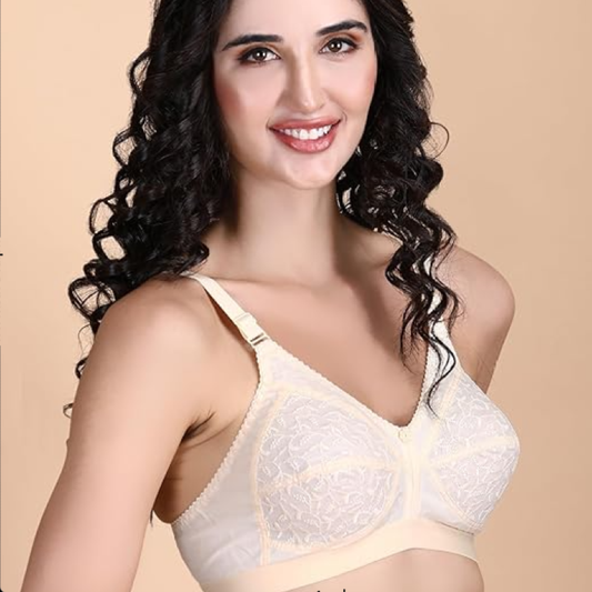 Non Padded Non Wired Embroidered Bra