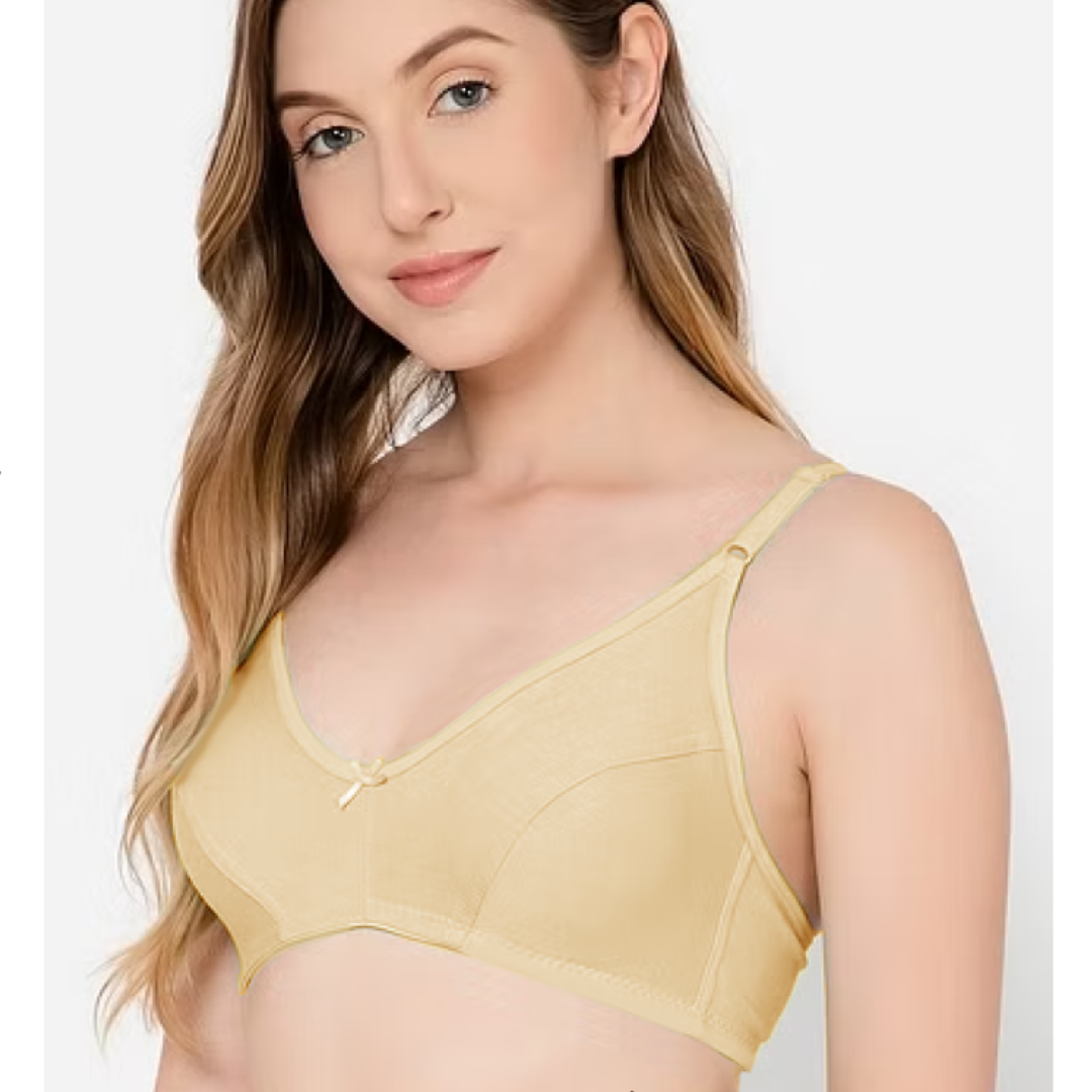Lace Trim Non Padded Cotton Bra (Softy Bra)