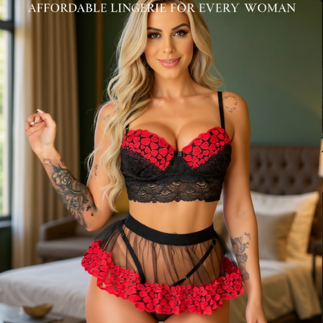 Timeless Allure Mesh Lingerie Set