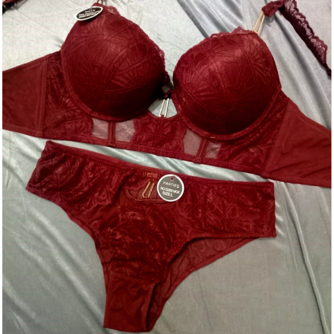 Luxe Sheer Net Seductive Bra Set