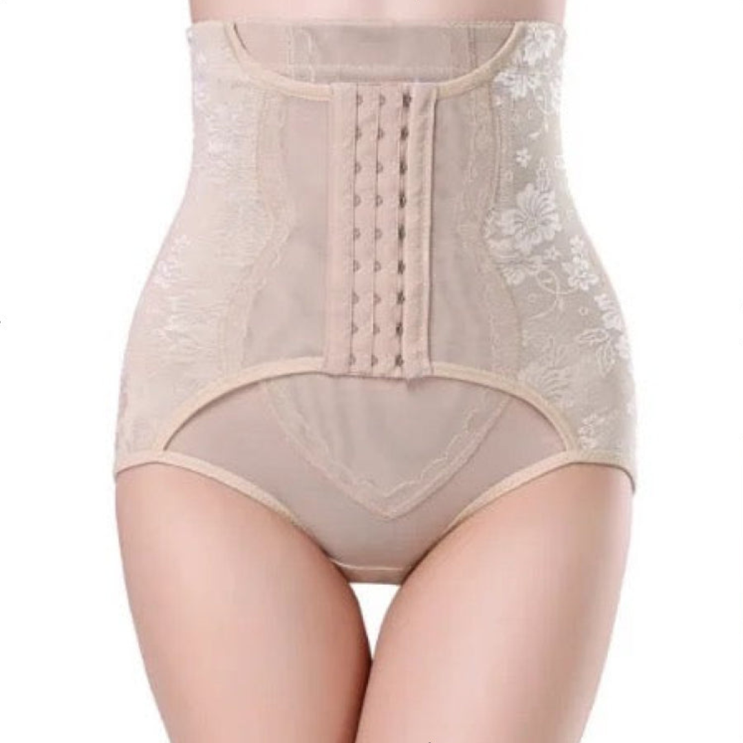 High Waist Tummy Control Belt With Attached Panty