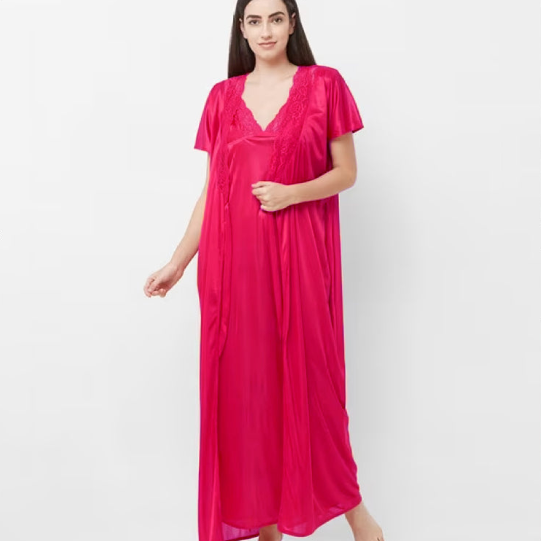 Sweet Embrace Satin Nightwear