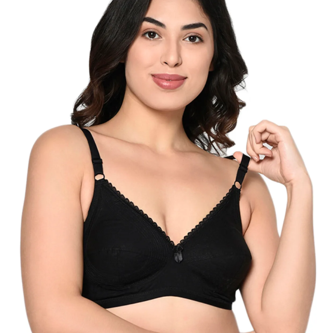 Seamless Non Wired Cotton Bra For Women (Stiff Bra)