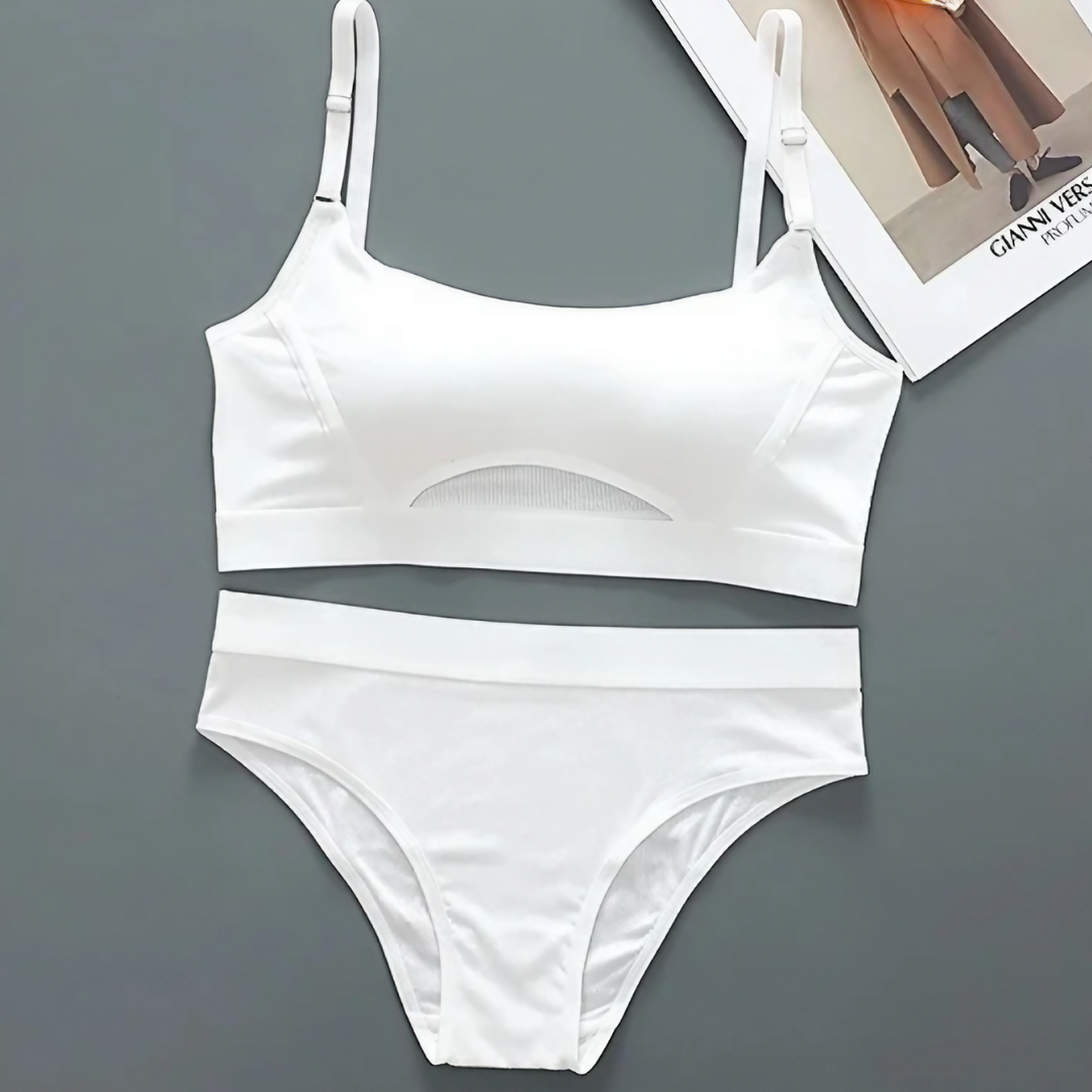 Soft Removable Padded Sports Bra Set