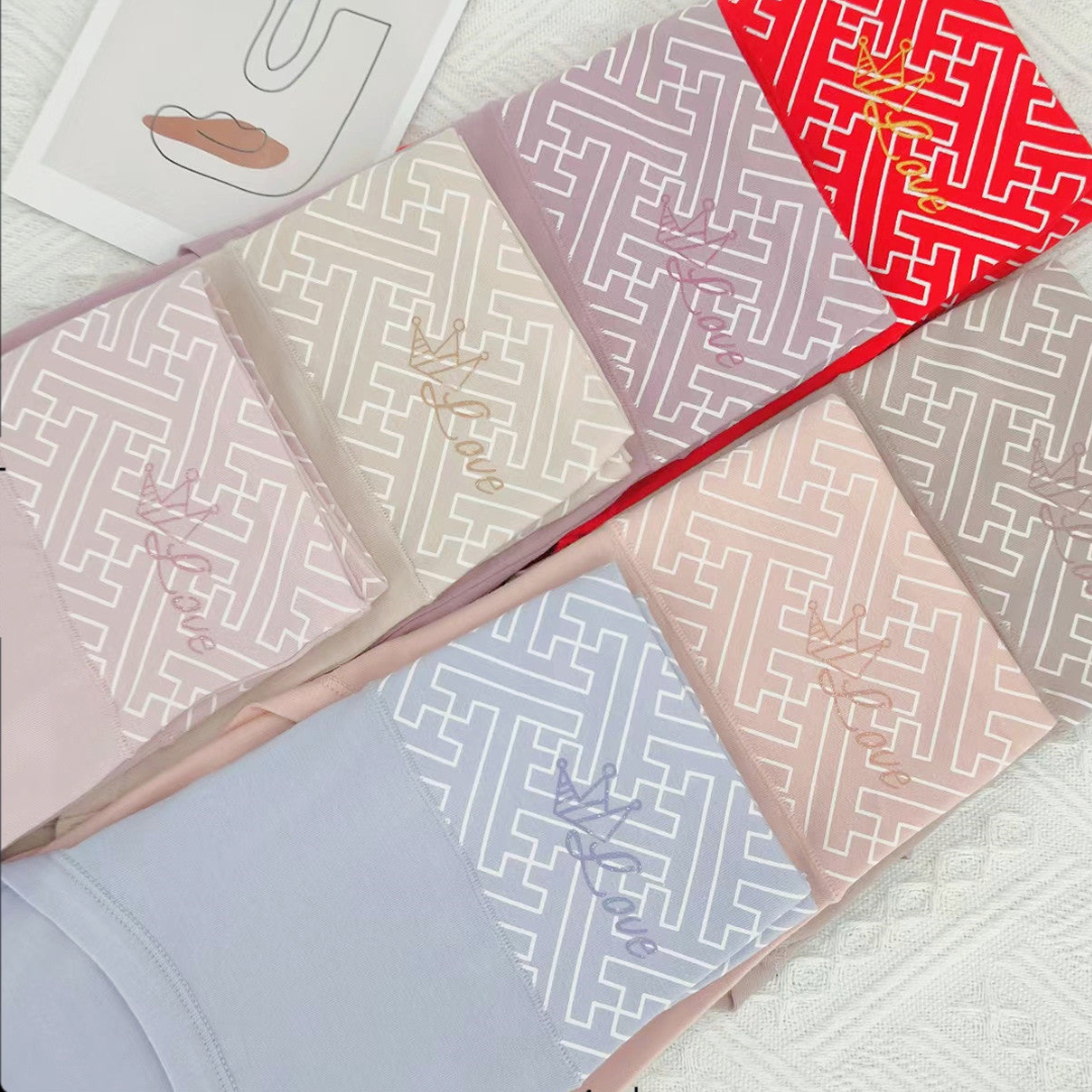 Pack of 2 Printed Band High Waist Underwear