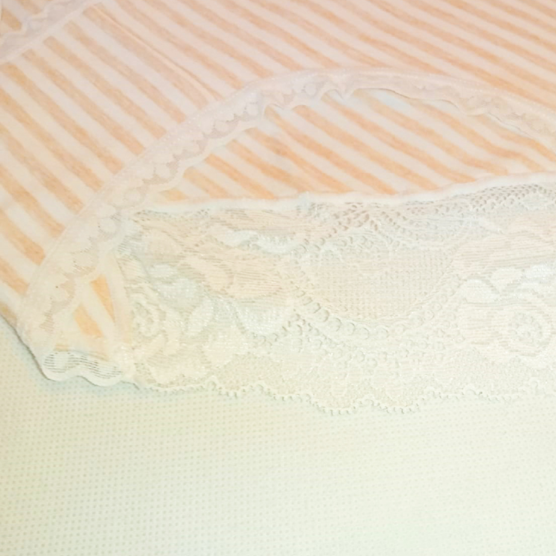 Pack of 2 Ladies Trim Lace Design Cotton Comfy Panties