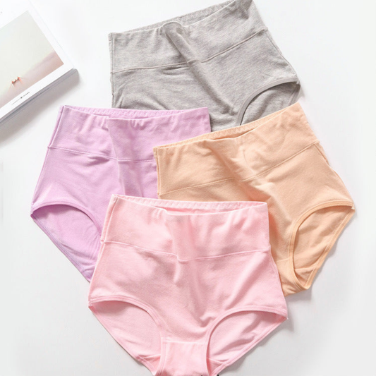 Pack of 2 Soft Cotton High Waist Panties