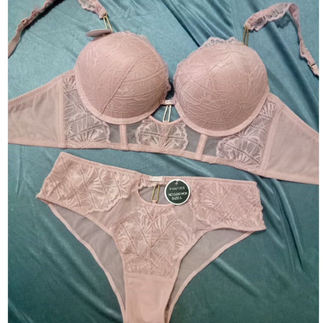 Luxe Sheer Net Seductive Bra Set