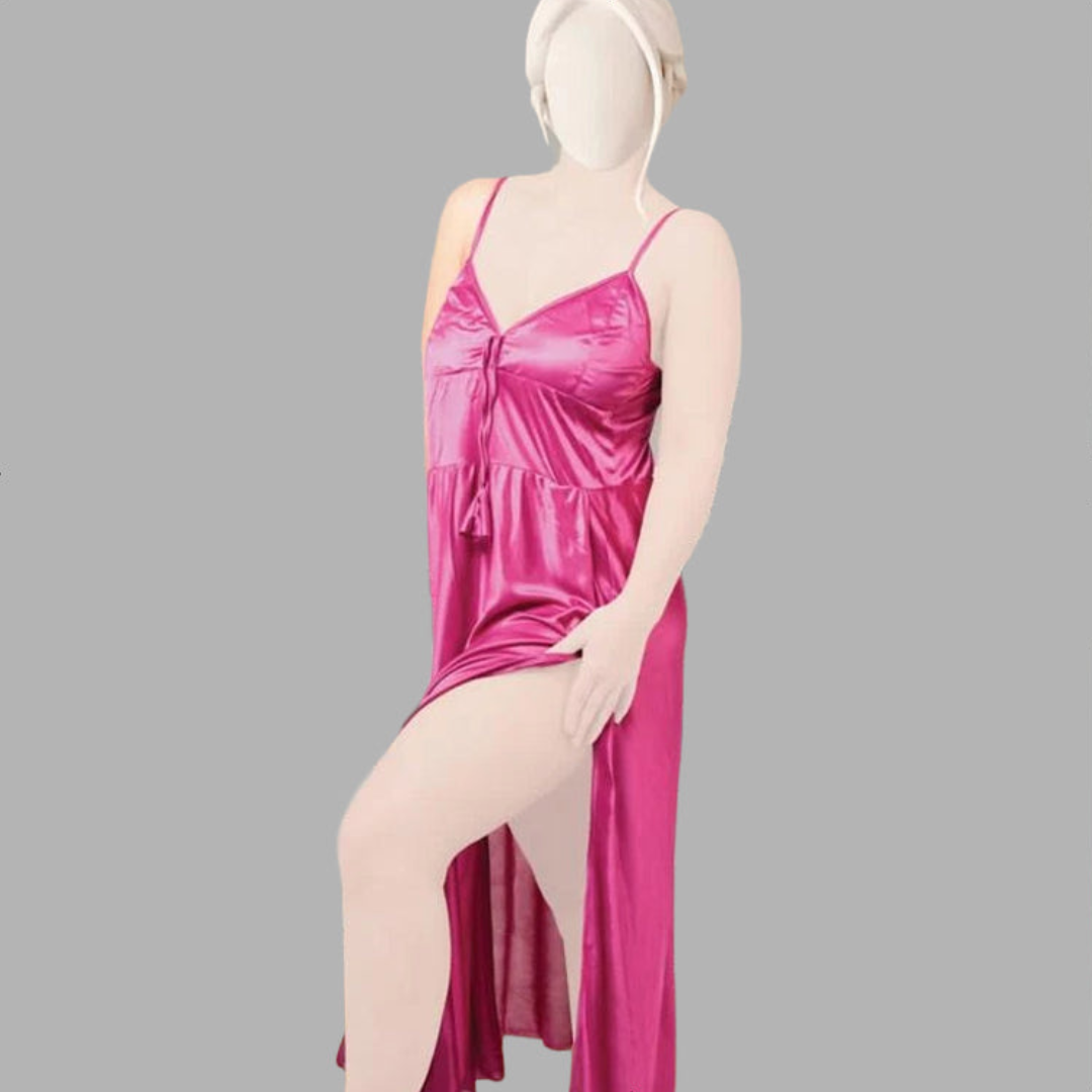 Satin Long Slip Night Gown Nighty