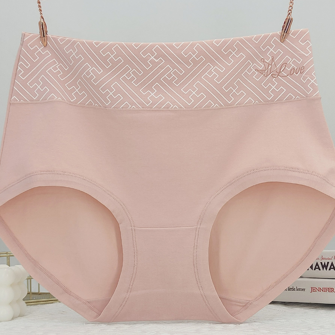 Pack of 2 Printed Band High Waist Underwear