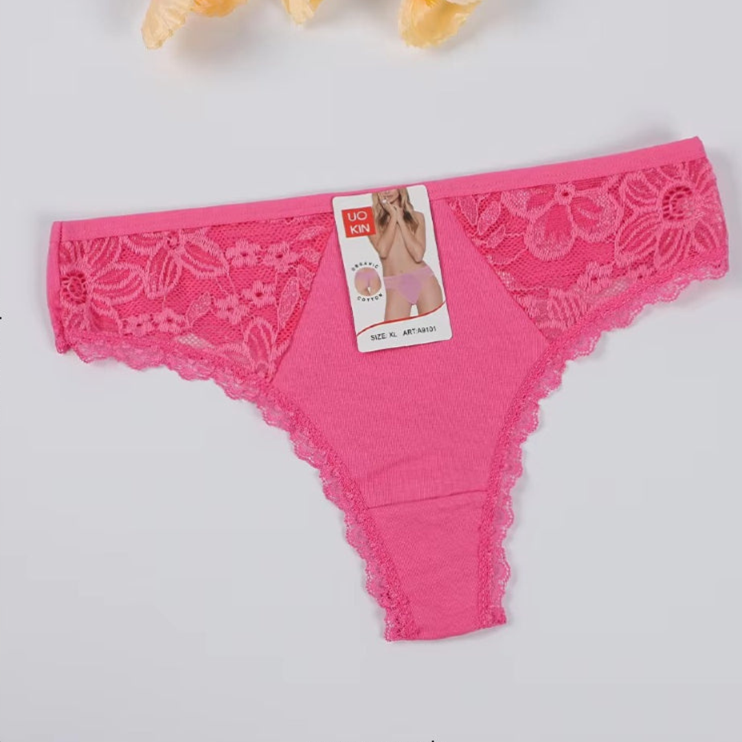 Pack of 2 Soft Touch Lacy Thongs