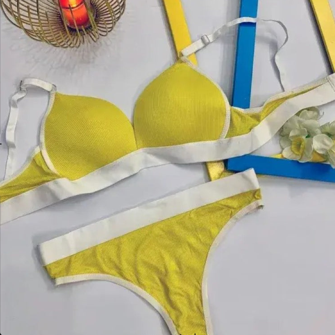 Sleek Fit Padded Bra with Matching Thong