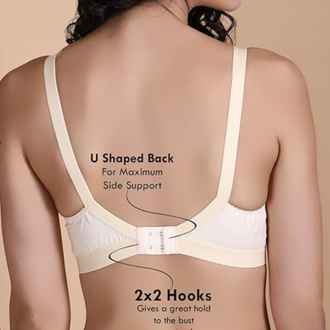 Non Padded Non Wired Embroidered Bra