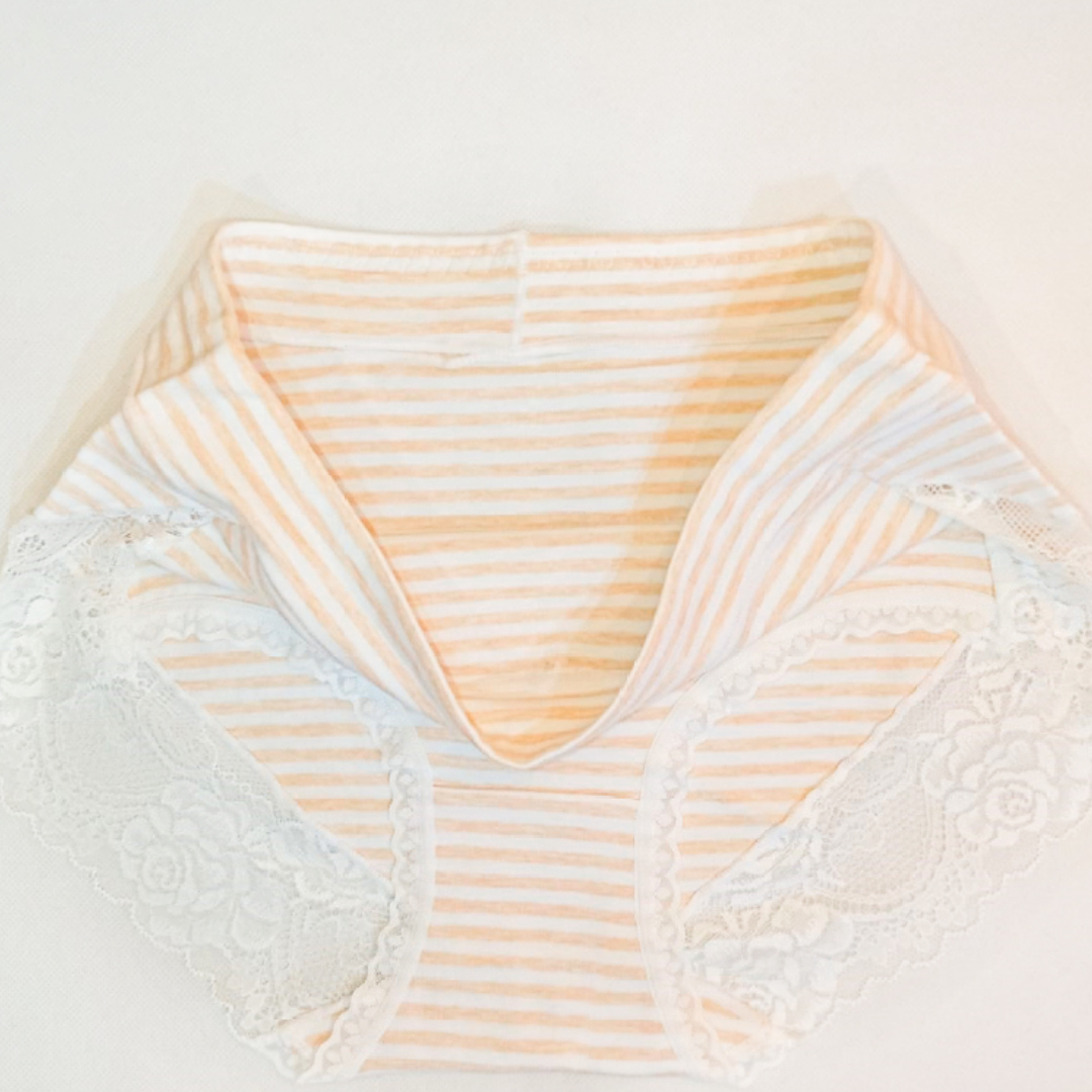 Pack of 2 Ladies Trim Lace Design Cotton Comfy Panties