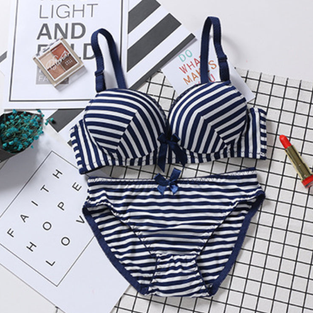 Ladies Seamless Padded Underwire Beautiful Bra Set