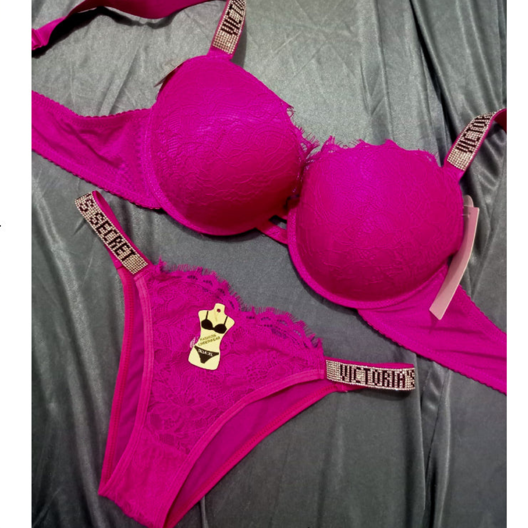 Veloura Net Luxe Double Push-Up Bra Set