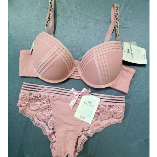 Thin Padded Lace Dreamy Thong Panty Set