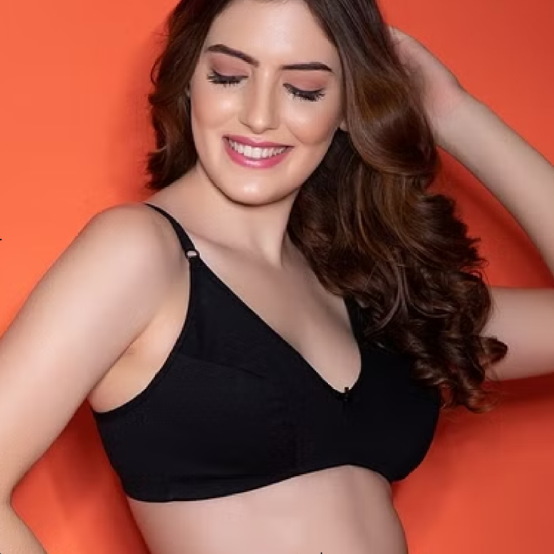 Lace Trim Non Padded Cotton Bra (Softy Bra)