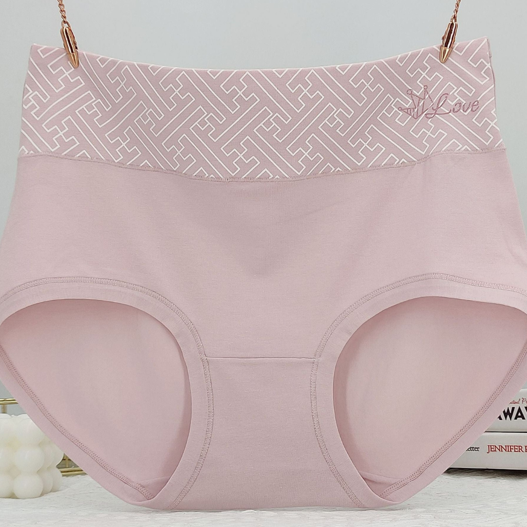 Pack of 2 Printed Band High Waist Underwear