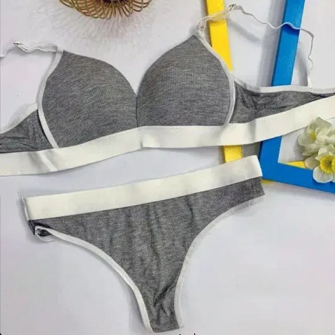 Sleek Fit Padded Bra with Matching Thong