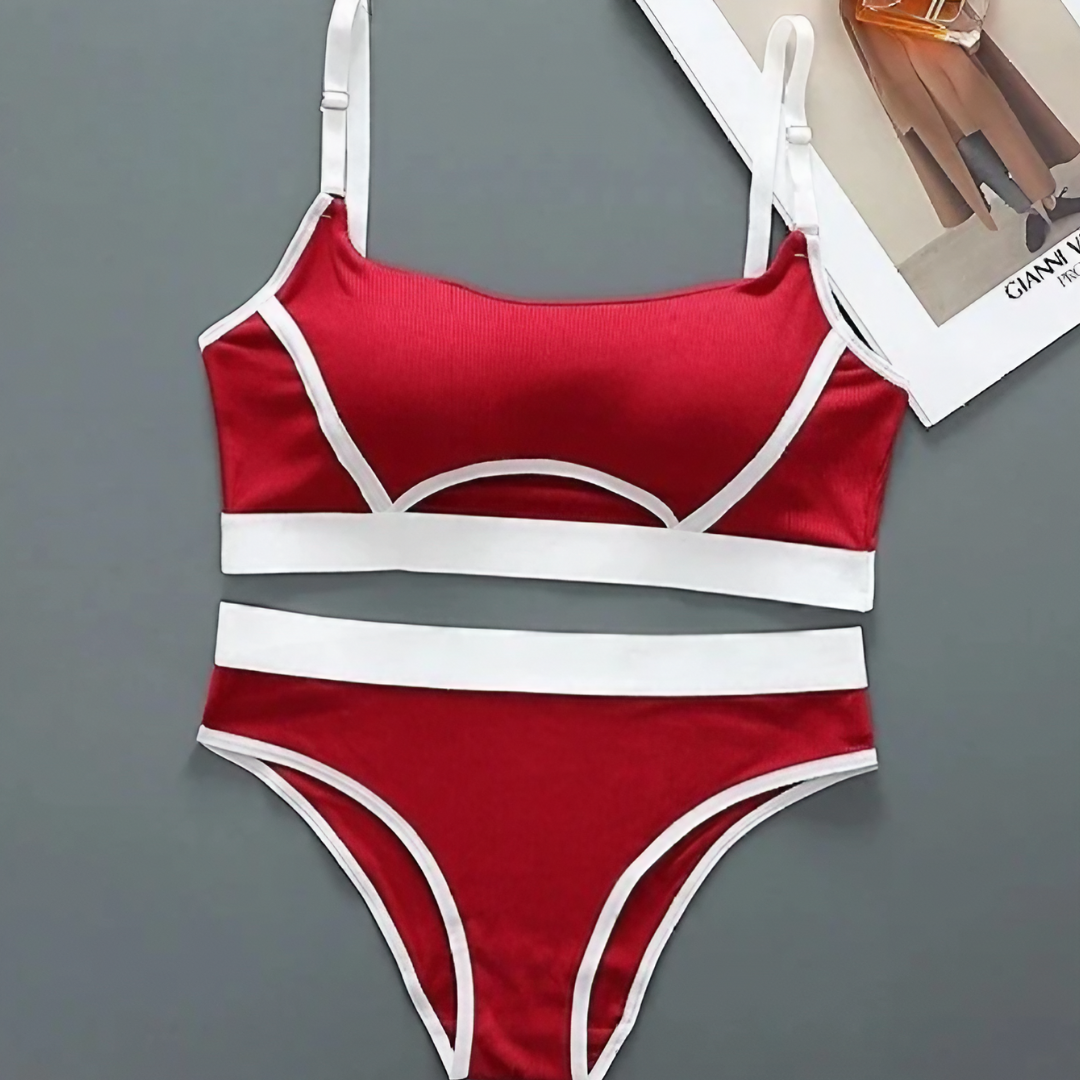 Soft Removable Padded Sports Bra Set