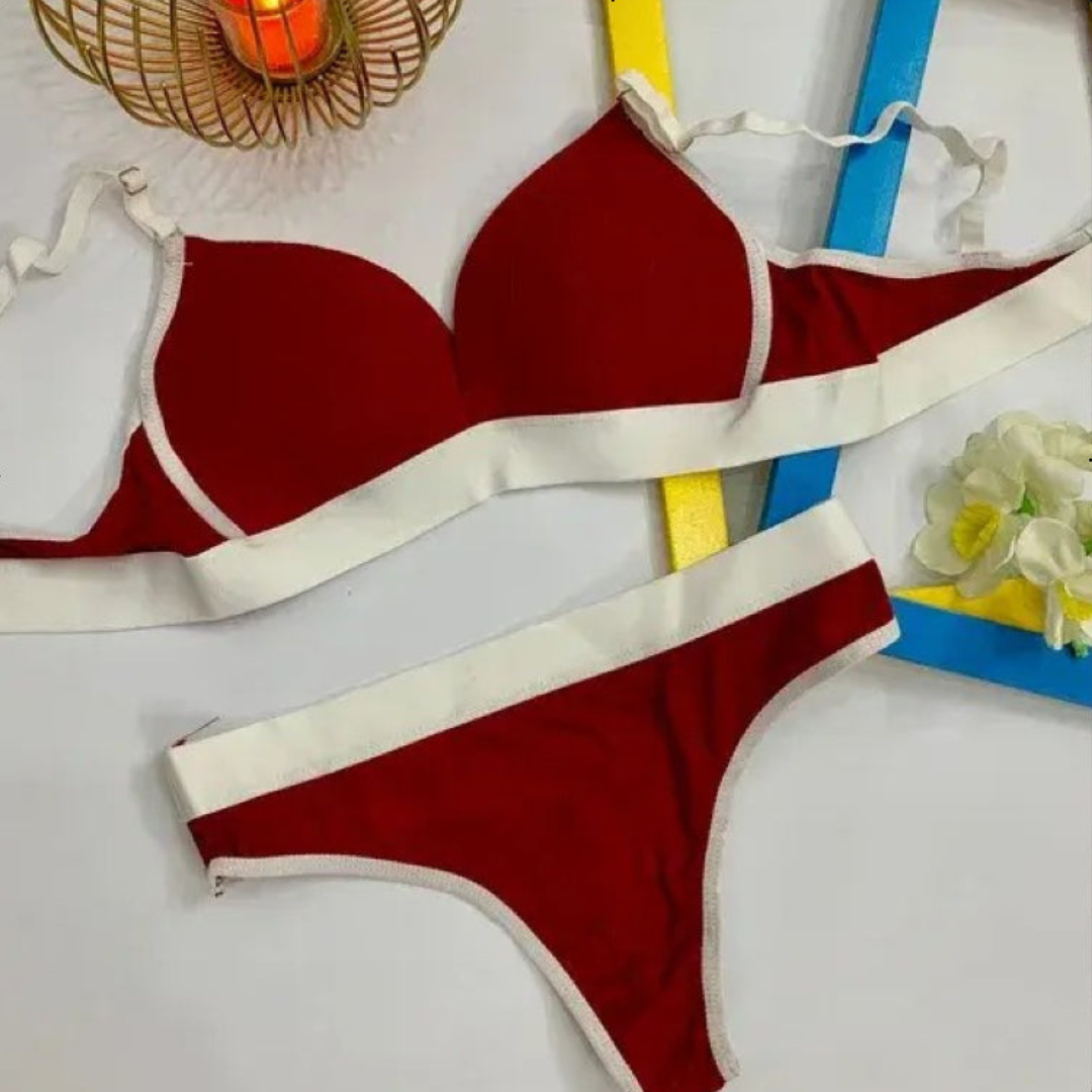 Sleek Fit Padded Bra with Matching Thong