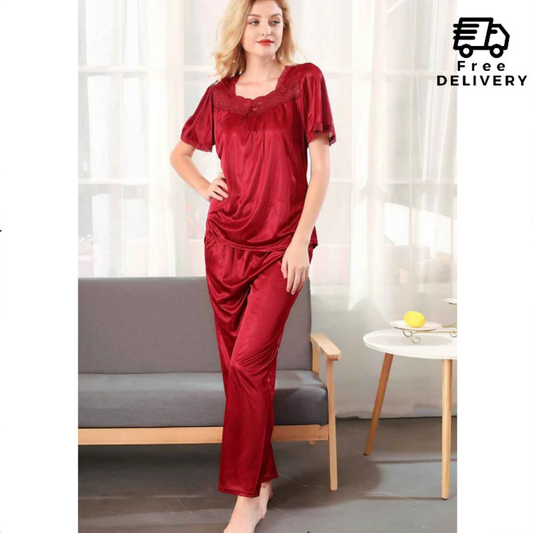 Silk Nightwear Pajama's Set