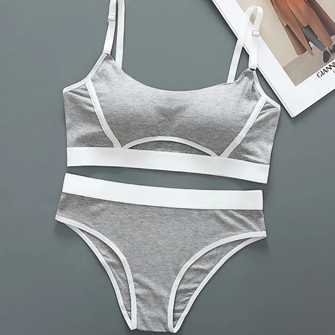 Soft Removable Padded Sports Bra Set