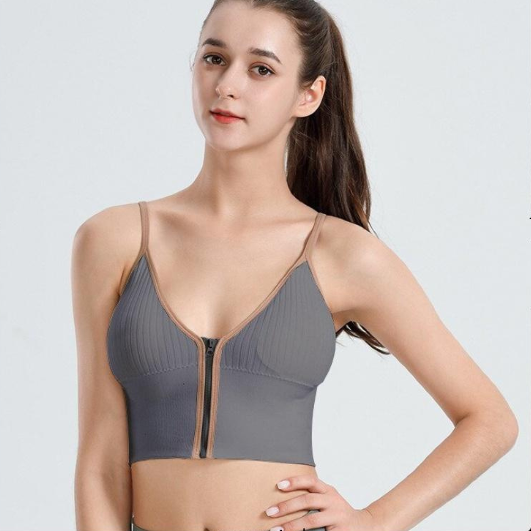 Front Open Crop Top Fashionable Bra