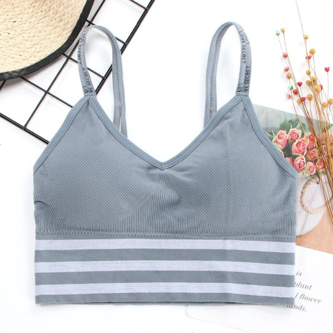 Removable Padded Wireless Pull-on Closure Bra