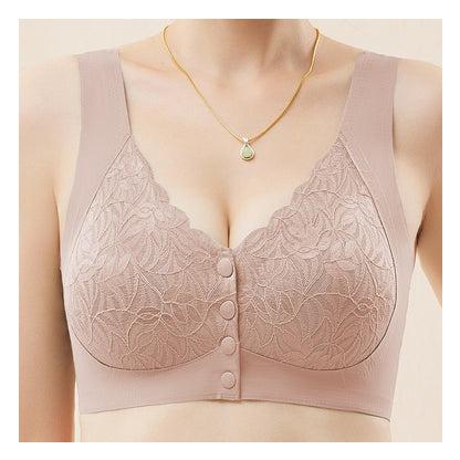 Thin Padded Floral Lace Design Wired Push-up Bra