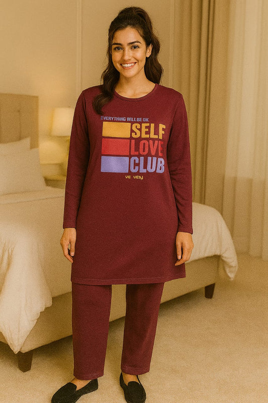 Self Love Club – Premium Long Shirt Trouser Set