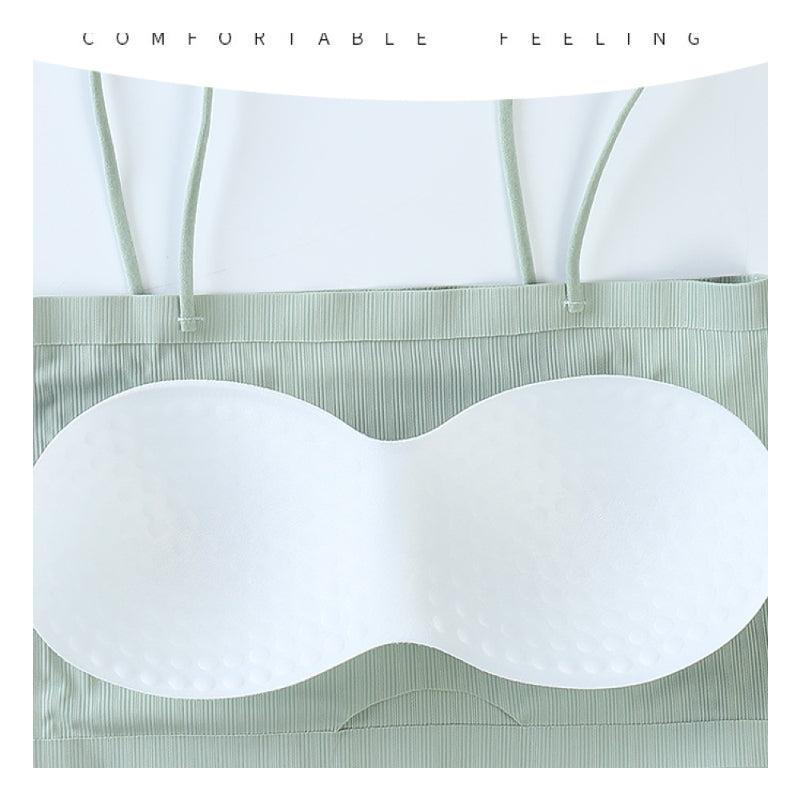 Ladies Thin Padded Soft Nylon Strapless Bra