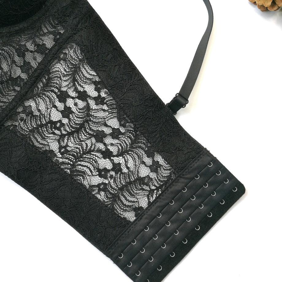Thin Cups Wired Longlined Lace Bra