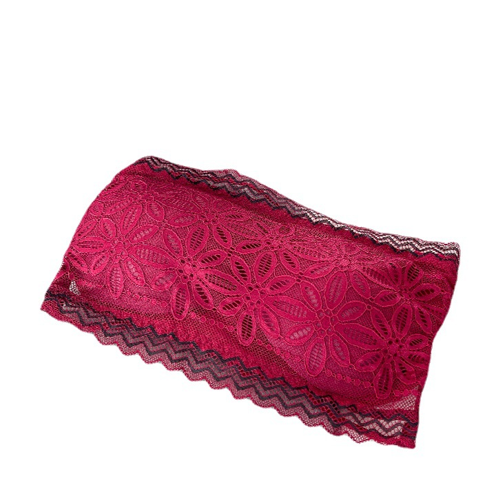 Ladies Thin Padded Wireless Floral Lace Strapless Bra